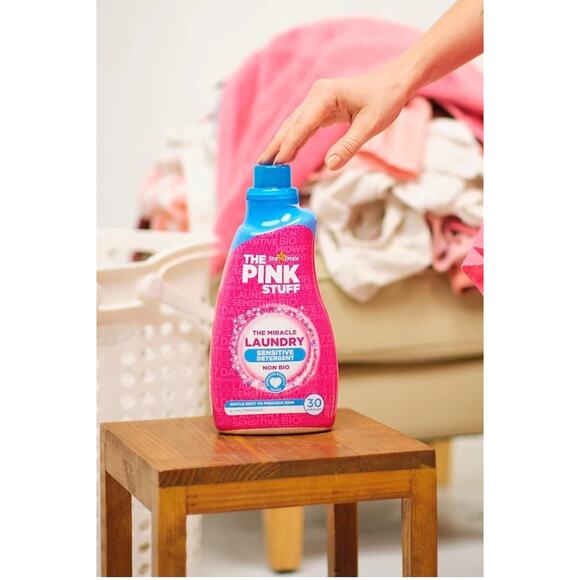 Pink Stuff Sensitive Miracle Laundry Detergent Gentle Non Bio 32.5 fl oz 960 ml - Picture 4 of 11